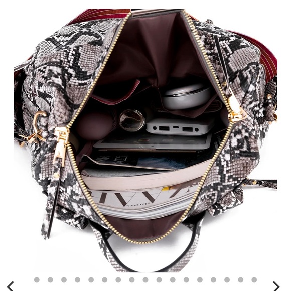 Lavawa backpack crossbody shoulder bag-gray - Picture 2 of 6